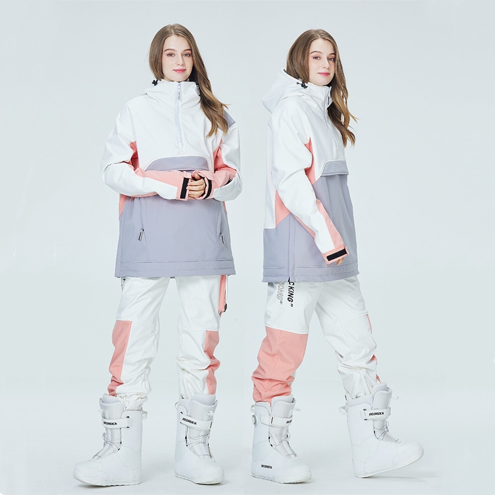 신제품 패션 스노우보드 슈트 남성 여성 스키 후드 세트, 겨울 방풍 방수 따뜻한 자켓 바지 스키복 스노우 오버올 2022